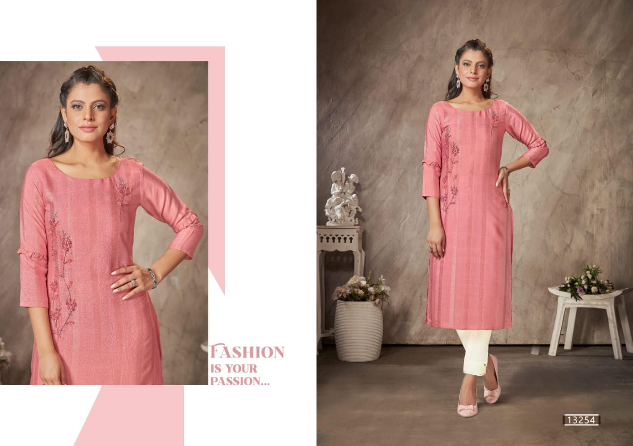 Kalaroop Cruise New Exclusive Wear Rayon Designer Kurti Collection